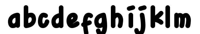 Upright Handwriting Black Font LOWERCASE