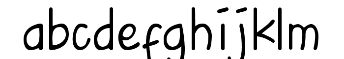 Upright Handwriting Light Font LOWERCASE
