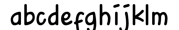 Upright Handwriting Medium Font LOWERCASE