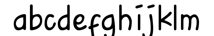 Upright Handwriting Regular Font LOWERCASE