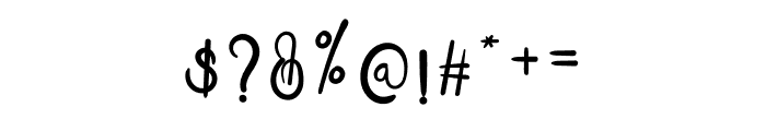 Upright Signature Font OTHER CHARS