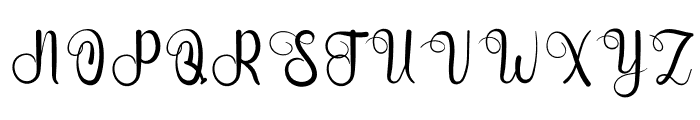 Upright Signature Font UPPERCASE