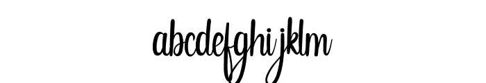Upright Signature Font LOWERCASE