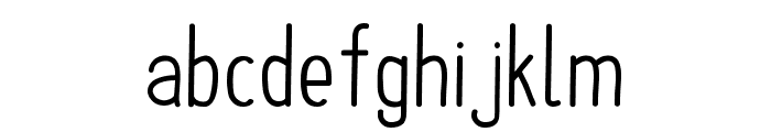 Upright Font LOWERCASE