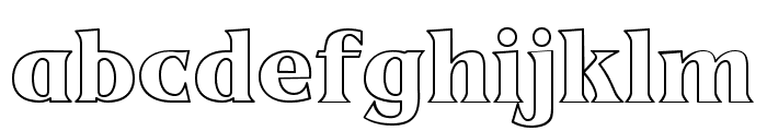 Upside Down Outline Font LOWERCASE