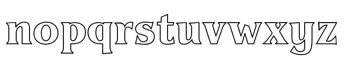UpsideDown-Outline Font LOWERCASE