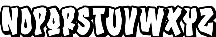 Urban Freedom Extrude Font LOWERCASE