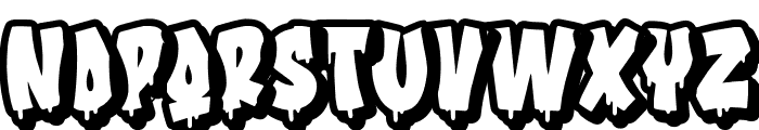 Urban Melted Extrude Font LOWERCASE