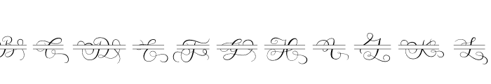 Utah Monogram Font UPPERCASE