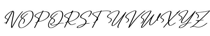 Uttahime Italic Font UPPERCASE