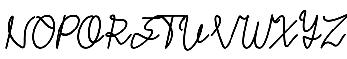 Uttarha Bold Italic Font UPPERCASE