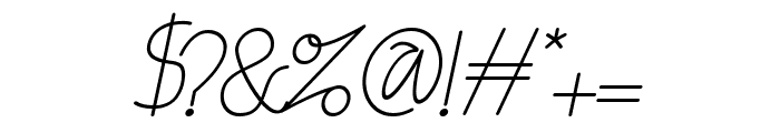 Uttarha Italic Font OTHER CHARS