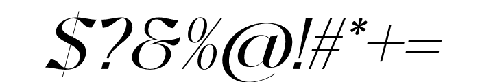 VASQUZ Italic Font OTHER CHARS