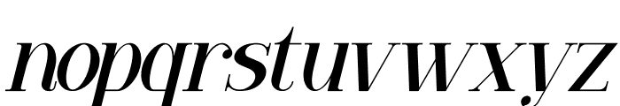 VENEZULA Italic Font LOWERCASE