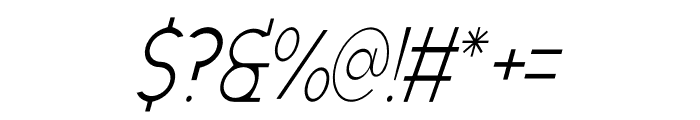 VENTURAS Light Italic Font OTHER CHARS
