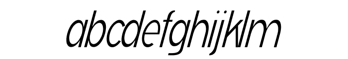 VENTURAS Light Italic Font LOWERCASE