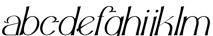 VEROLAX Italic Font LOWERCASE