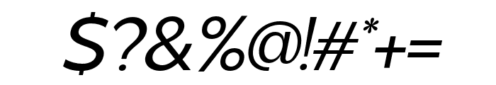 VERSATILE Italic Font OTHER CHARS