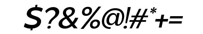 VERSATILE Medium Italic Font OTHER CHARS