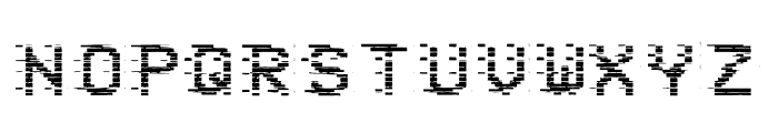 VHS Glitch 1 - Bits Font UPPERCASE