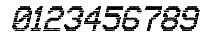 VHS Glitch 1 - Italic Font OTHER CHARS