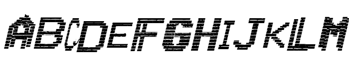 VHS Glitch 1 - Italic Font LOWERCASE