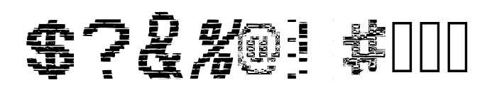 VHS Glitch 1 - Mixed Font OTHER CHARS