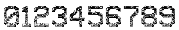 VHS Glitch 1 - Outlined Font OTHER CHARS