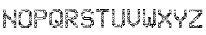 VHS Glitch 1 - Outlined Font UPPERCASE