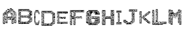 VHS Glitch 1 - Outlined Font LOWERCASE