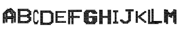 VHS Glitch 1 - Regular Font LOWERCASE