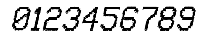 VHS Glitch 2 - Italic Font OTHER CHARS