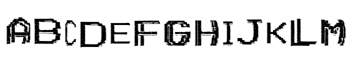 VHS Glitch 2 - Lower Font LOWERCASE