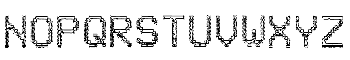 VHS Glitch 2 - Outlined Font UPPERCASE