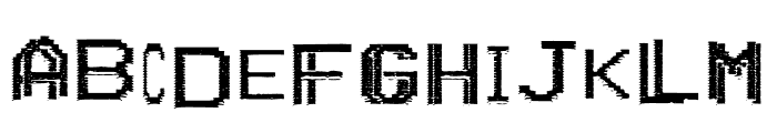 VHS Glitch 2 - Regular Font LOWERCASE