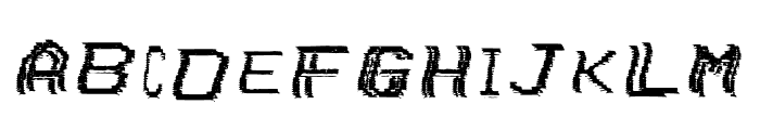 VHS Glitch 2 - Wave Font LOWERCASE
