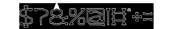 VIRTUAL GRAPHIC-Hollow-Inverse Font OTHER CHARS