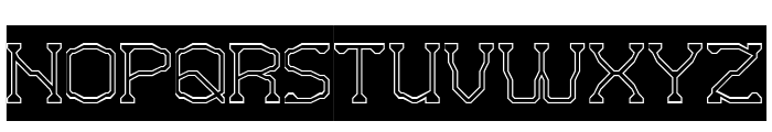 VIRTUAL GRAPHIC-Hollow-Inverse Font UPPERCASE