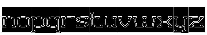 VIRTUAL GRAPHIC-Hollow-Inverse Font LOWERCASE