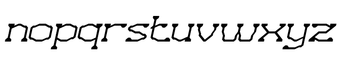 VIRTUAL GRAPHIC Italic Font LOWERCASE