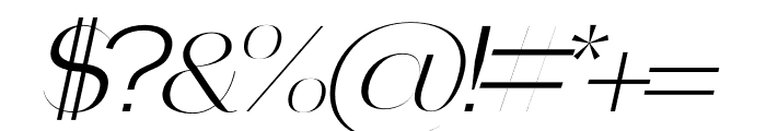 VOGUA Italic Font OTHER CHARS