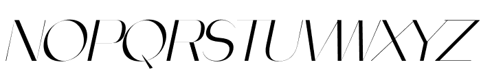 VOGUA Italic Font UPPERCASE