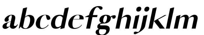 VOGUISH Bold Italic Font LOWERCASE