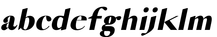 VOGUISH Extra-bold Italic Font LOWERCASE