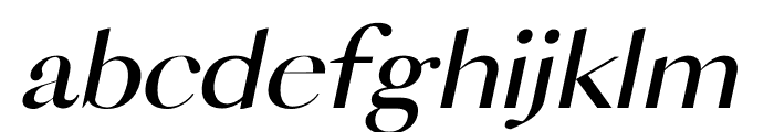 VOGUISH Italic Font LOWERCASE
