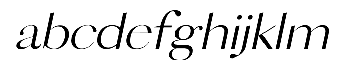 VOGUISH Light Italic Font LOWERCASE