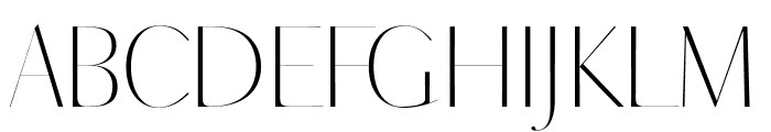 VOGUISH Thin Font UPPERCASE