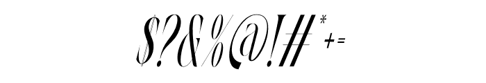 VOLTUNE Italic Font OTHER CHARS