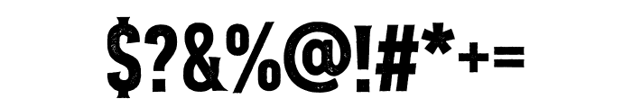 VVDS_TheBartender Serif Condensed Pressed Font OTHER CHARS