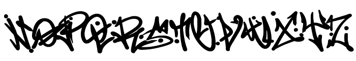 Vabioxe Graffiti Font UPPERCASE